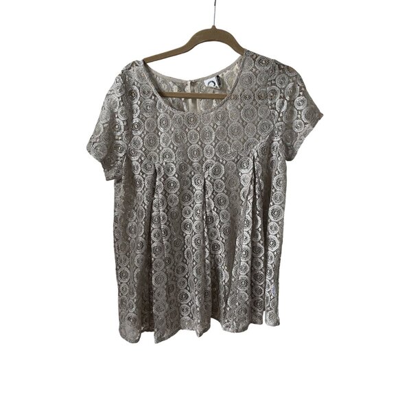 NWT Anthropologie Akemi + Kin Gold Party Blouse  L - Picture 6 of 12